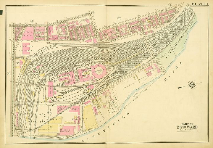 Plate 1, Atlas of the City of Philadelphia (West Philadelphia), 1927