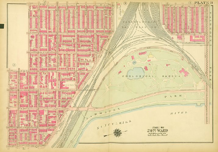 Plate 3, Atlas of the City of Philadelphia (West Philadelphia), 1927
