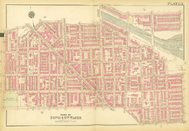 Plate 5, Atlas of the City of Philadelphia (West Philadelphia), 1927
