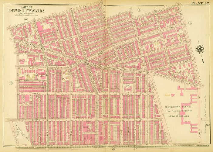 Plate 7, Atlas of the City of Philadelphia (West Philadelphia), 1927