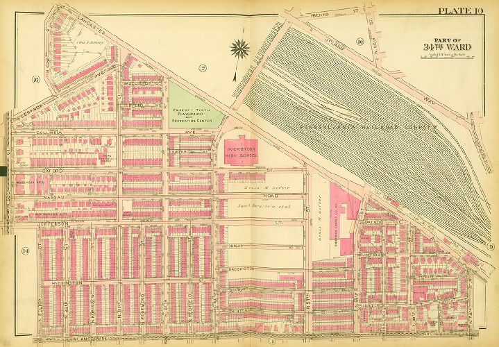 Plate 10, Atlas of the City of Philadelphia (West Philadelphia), 1927