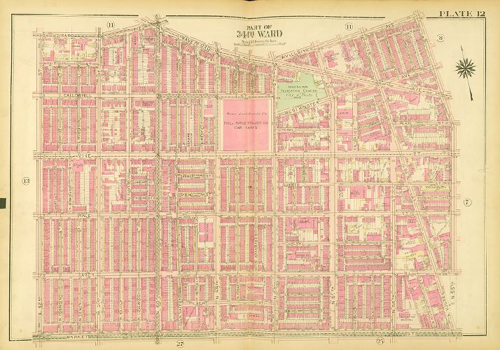 Plate 12, Atlas of the City of Philadelphia (West Philadelphia), 1927