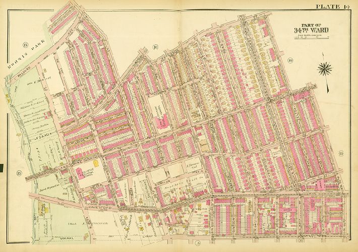 Plate 14, Atlas of the City of Philadelphia (West Philadelphia), 1927