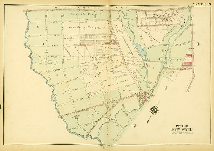 Plate 15, Atlas of the City of Philadelphia (West Philadelphia), 1927