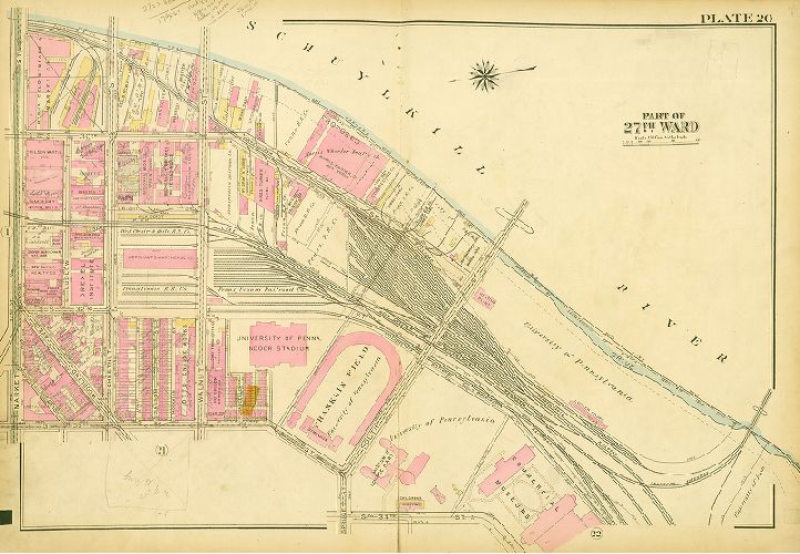 Plate 20, Atlas of the City of Philadelphia (West Philadelphia), 1927