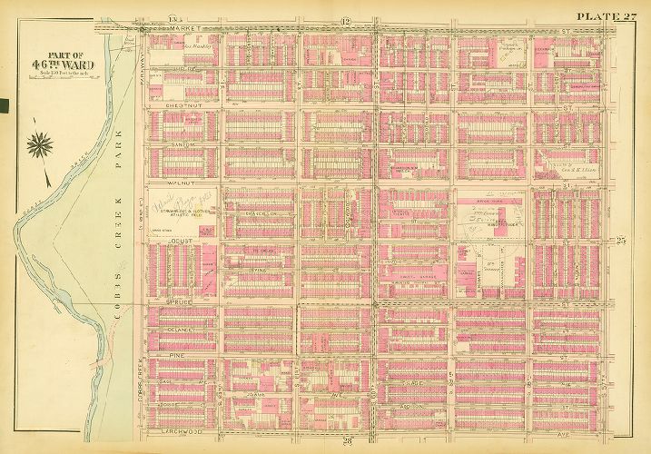 Plate 27, Atlas of the City of Philadelphia (West Philadelphia), 1927