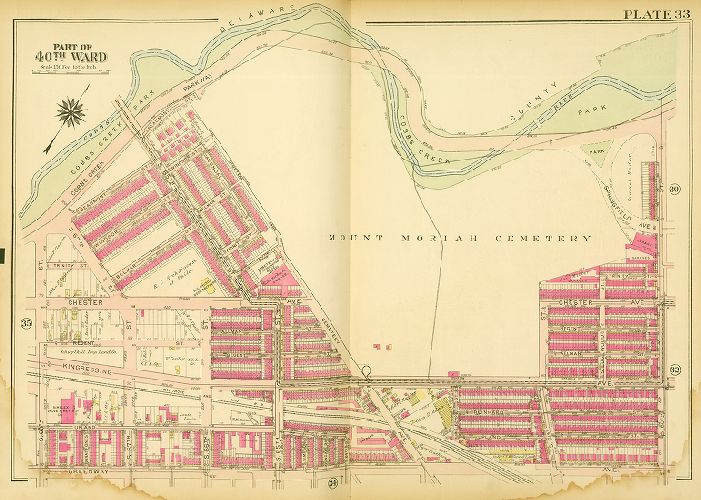 Plate 33, Atlas of the City of Philadelphia (West Philadelphia), 1927