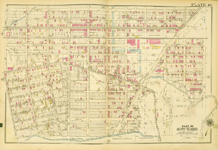 Plate 40, Atlas of the City of Philadelphia (West Philadelphia), 1927