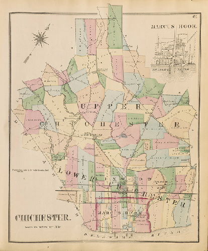 Chichester, Marcus Hook, Atlas of Delaware County, Pennsylvania, 1870