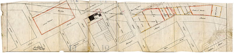 Plan, [No title. Plan of Mantua Avenue from 36th St. to 33rd St. , 1890