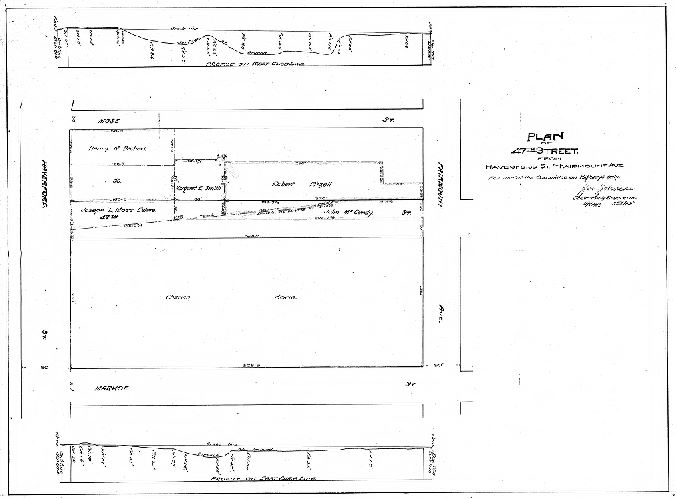 Plan, Plan of 47th Street from Haverford St. to Fairmount Ave. For use of the Committee on Highways only. [Survey returned Nov. 1, 1897] , 1897
