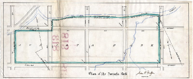 Plan, Plan of the Juniata Park. , 1892 ca.