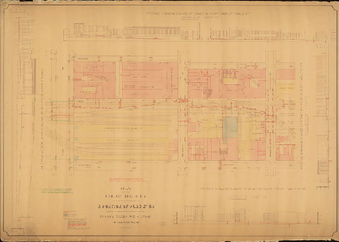 Plan, Plan for the use of the jury in the matter of the revision of a portion of Plan No. 58 made necessary by the construction of the Pennsylvania Ave. Subway. Fifteenth Ward, Philadelphia, 1897