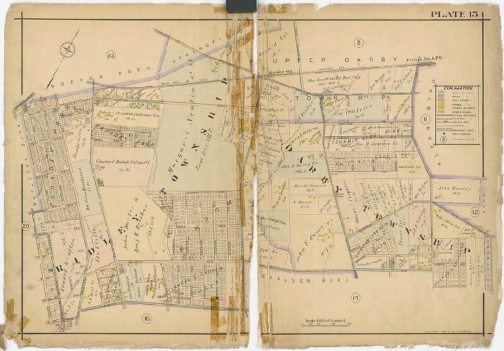 Plate 15, Atlas of Delaware County East of Ridley Creek, 1909-1910