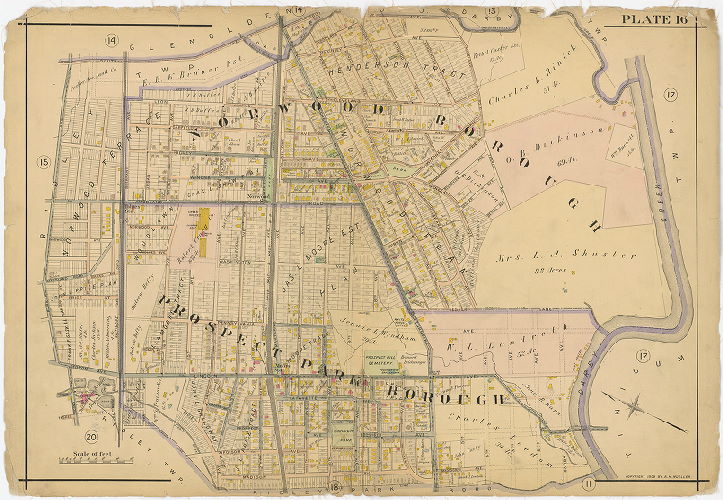 Plate 16, Atlas of Delaware County East of Ridley Creek, 1909-1910