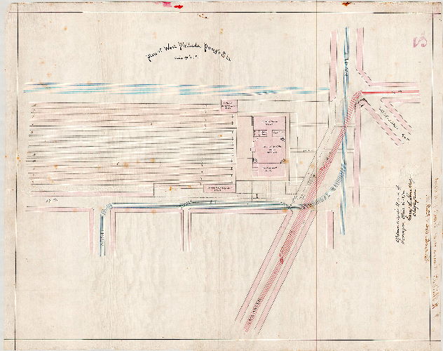 Plan, Plan of West Philada. Pass'r Sta. [Approved April 3, 1876], 1876