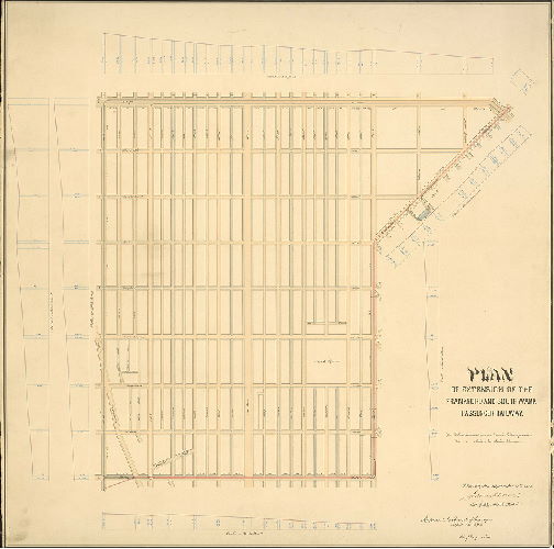 Plan, Plan of extension of the Frankford and Southwark Passenger Railway [Approved by Board of Surveyors Sept. 15, 1873], 1873