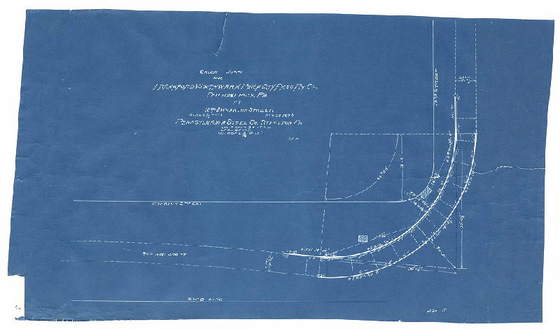 Plan, Order Job 41 for Frankford & Southwark Phila. City Pass. Ry. Co., Philadelphia, Pa., at 12th and Wharton Streets. Pennsylvania Steel Co., Steelton, Pa. , 1893
