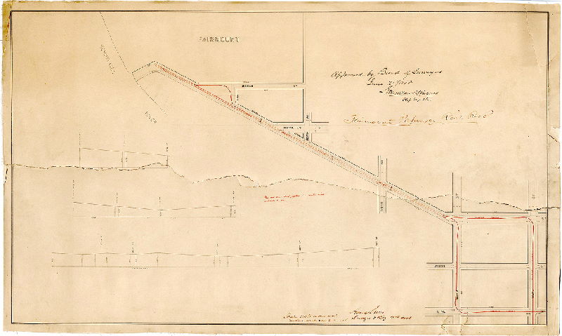 Plan, Fairmount Passenger Rail Road [Approved by Board of Surveyors June 21, 1858] , 1858