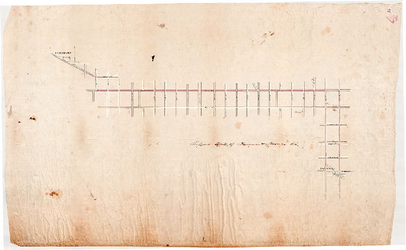 Plan, Proposed route of the Fairmount Passenger R.R., 1858 ca.