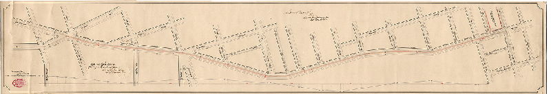 Plan, [No title. Tracks in Haverford Ave. from depot of the West Philadelphia Passenger Rail Way Co. at 41st St. to 53rd St. Survey returned April 29, 1880; approved by Board of Surveyors Sept. 20, 1880] , 1880