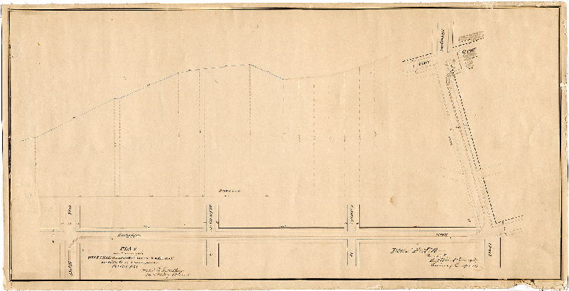 Plan, Plan for the extension of the West Philadelphia Passenger Rail-Way on 65th St. and Haverford St., 1868