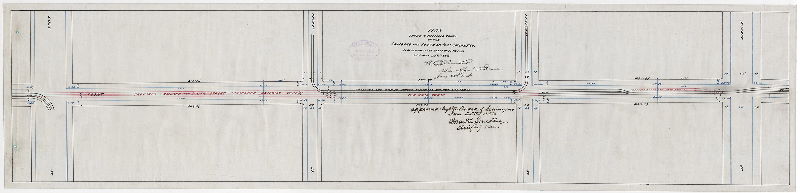 Plan, Plan showing proposed track of the Lombard and South St Pass. Railway Co. [Approved by Board of Surveyors Jan 25, 1886], 1886