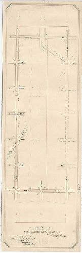 Plan, Plan of the proposed extension of the Citizens' Passenger Railway Company. [Survey returned Sept. 29, 1874; approved Oct. 5, 1874], 1874