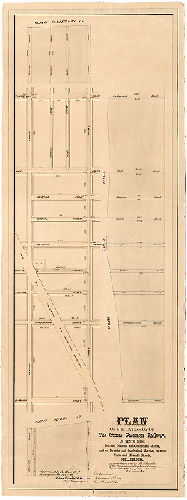 Plan, Plan of the extension of the Citizens Passenger Railway, on Tenth Street between Diamond and Cumberland Streets, and on Nevada and Cumberland Streets, between Tenth and Eleventh Streets, Philadelphia [Act of Assembly March 22, 1865; survey returned March 1883; approved March 3, 1884] , 1883