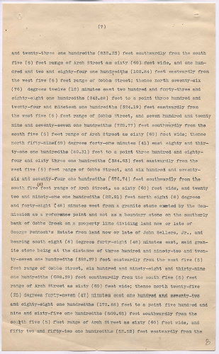 p. 8, ZZ. Report of Commission to ascertain boundary lines between Philadelphia and Delaware Counties. Filed Jan. 20, 1905, 1905