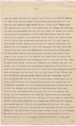 p. 12, ZZ. Report of Commission to ascertain boundary lines between Philadelphia and Delaware Counties. Filed Jan. 20, 1905, 1905
