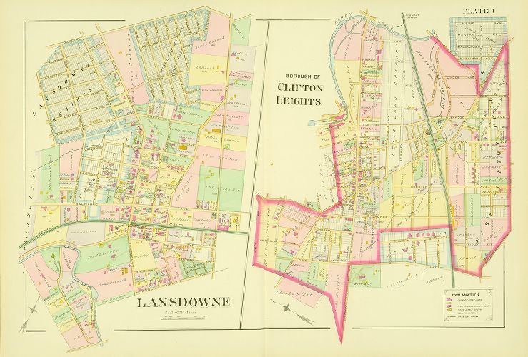 Plate 4, Atlas of Delaware County, 1892