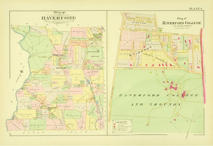 Plate 6, Atlas of Delaware County, 1892