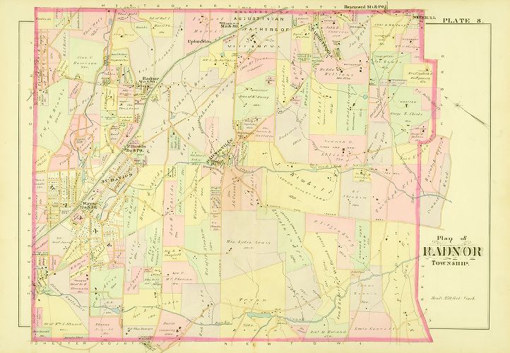 Plate 8, Atlas of Delaware County, 1892