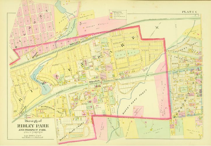 Plate 9, Atlas of Delaware County, 1892