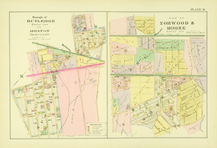 Plate 10, Atlas of Delaware County, 1892