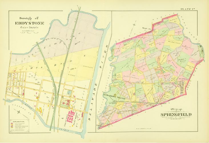 Plate 12, Atlas of Delaware County, 1892
