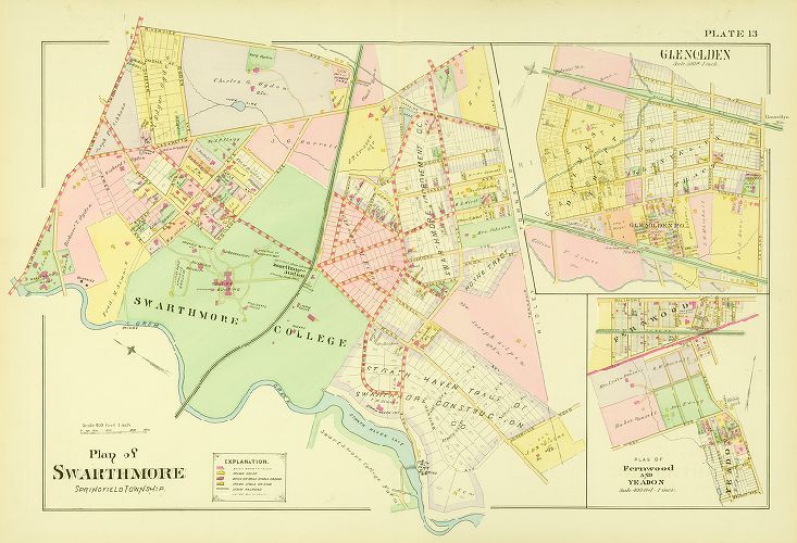 Plate 13, Atlas of Delaware County, 1892