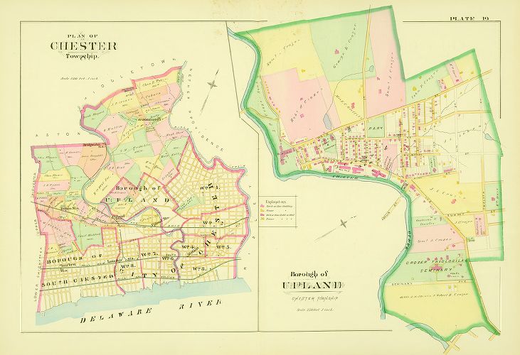 Plate 19, Atlas of Delaware County, 1892