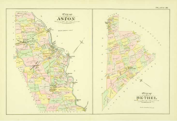 Plate 26, Atlas of Delaware County, 1892