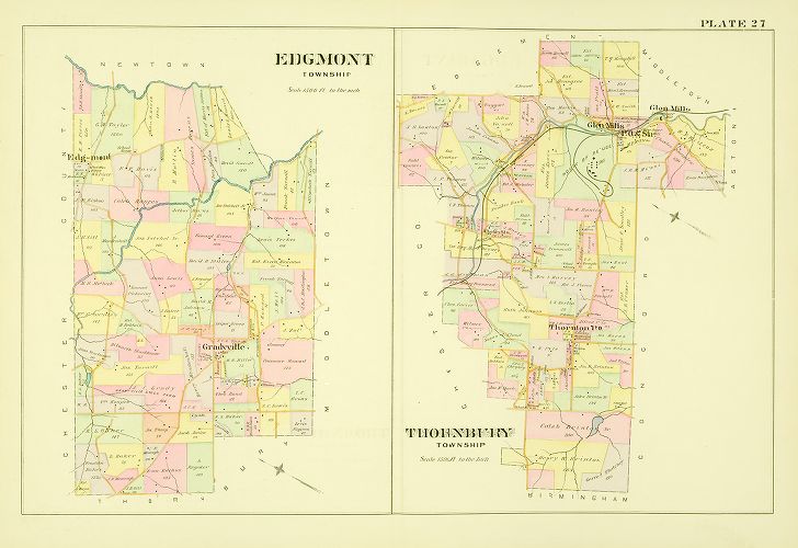 Plate 27, Atlas of Delaware County, 1892