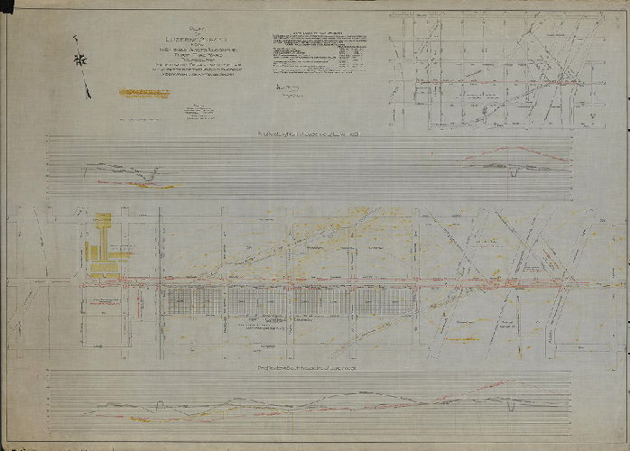 Plan, Plan of Luzerne St. from Rising Sun Ave. to Algon Ave., Thirty-third Ward, Philadelphia. Made for the Department of Law in the matter of the opening thereof under ordinance approved Dec. 1, 1911., 1912
