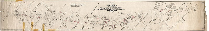 Plan, Plan made for use of the Highway Committee in the opening of Rising Sun Ave. from Germantown Ave. to Luzerne St. and from Third St. to Second St. also Luzerne St. from Rising Sun Ave. to Third St. and Third St. from Luzerne St. to Rising Sun Ave. Thirty-third Ward, Philadelphia. , 1895