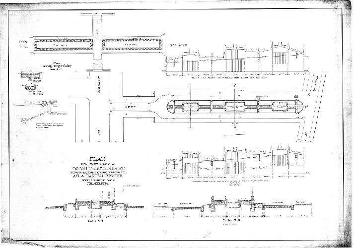 Plan, Plan for improvement of Twenty-seventh St. between Allegheny Ave. and Willard St. as a garden street, Thirty-eighth Ward, Philadelphia. , 1917 ca.