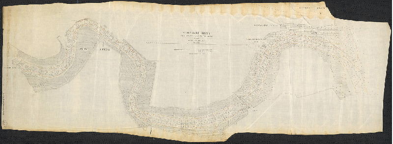 Plan, Schuylkill River from Gibson's Wharf to the mouth. Surveyed November & December 1879. Copied from the original in the U.S. [Army Corps of Engineers] Engrs. Office [See Plan No. RC-N for different version of this plan without soundings and other details], 1879