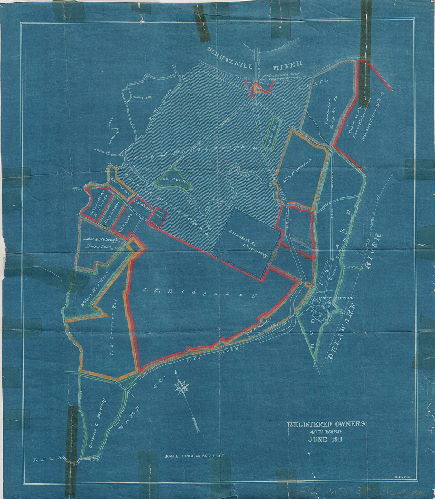 Plan, Registered owners, 40th Ward, June 1911, 1911