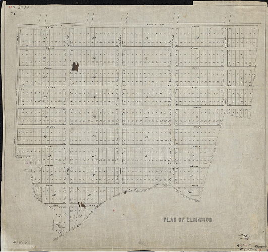 Plan, Plan of Elmwood, 1890 ca.