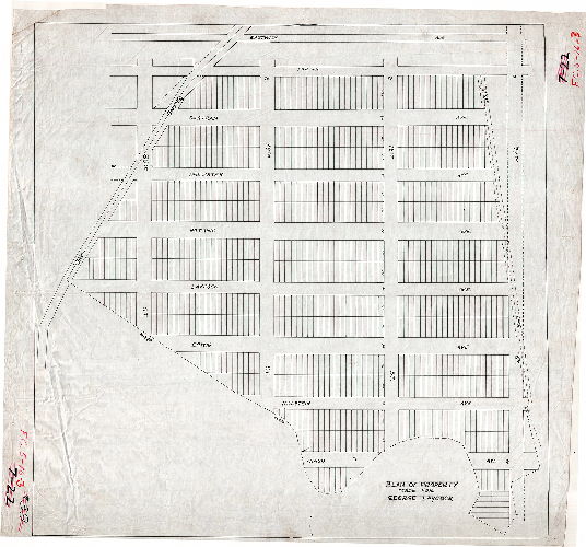 Plan, Plan of property made for George Laycock, 1890 ca.