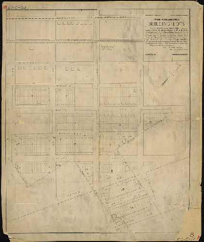 Plan, High-Healthy-Homelike. Delightful Surroundings. West Philadelphia Building Lots. … No Wet Cellars. Convenient to the City. , 1888 ca.