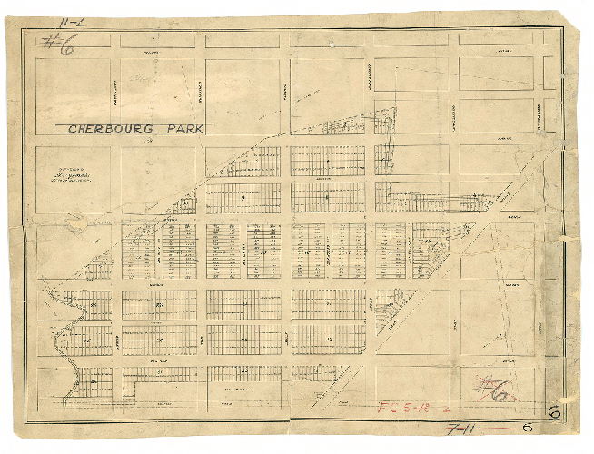 Plan, Cherbourg Park. Surveyed by Mr. Jones, District Surveyer [sic]., 1890 ca.